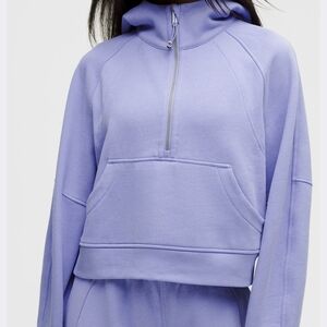 lululemon athletica Cropped Half-Zip Hoodie in Lavender